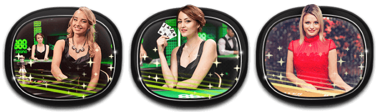 888casino offers wide range of Live Dealer games