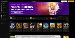 Black Diamond Casino landing page