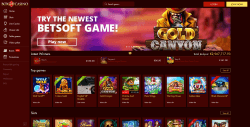 Box24 Casino landing page