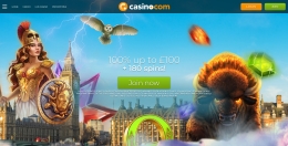Casino.com landing page