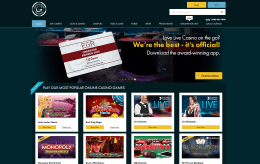 Grosvenor Casino landing page