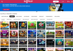 Slots.lv provide more than 400 high quality casino games